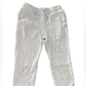 All In Motion Kids (7-8 Medium) White/Gray Jogger Sweat Pants with drawstring